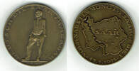 Drittes Reich Bronze-Medaille Bronzermedaille Volksabstimmung im Saargebiet 13.1.1935, siehe Scan -