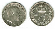 Großbritannien 3 Pence great britain, 3 pence, Edward VII. -
