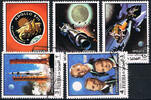 Fujeira 1-4 Rial Michel-Nr. 470 - 474 A, Apollo 13 und 14, Postfrisch -