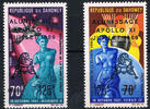 Benin - Dahomey 125 Francs (2 Werte) Michel-Nr. 387 - 388, erste bemannte Mondlandung, Postfrisch -