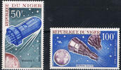Niger 50 - 100 Francs (2 Marken) Michel-Nr. 137 - 138, Raumfahrt Postfrisch. -