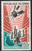 Kongo (Brazzaville) 150 Francs Michel-Nr. 93, start des Französischen Satelliten D 1, Postfrisch -