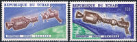 Tschad 100 - 130 Francs Michel-Nr. 710 - 711, Raumfahrtunternehmen Apollo-Sojus, Postfr. -