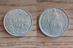 Schweiz 1 Franken Switzerland, silver coin, 1 Franken, like scan -