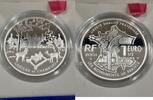 Frankreich 1 1/2 Euro France, silver coin 1 1/2 Euro <i>Chateau de Chambord</i> like, scan, Proof. -