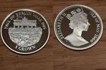 Isle of Man 1 Crown Islo of Man, Fall of the Berlin Wall 1989, only with capsule -