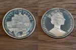 Isle of Man 10 ECU Islo of Man, silver coin 125th anniversary of Isle of Man railway, siehe Foto -