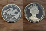 Isle of Man 10 ECU Islo of Man, silver coin, myths and legends - manannan -