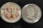 Fiji - Fidschi Inseln 1 Dollar fiji commemorative coin, treasures of the pharaohs - winged Isis with box / COA -
