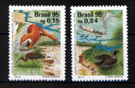 Brasilien 2 Marken Brasilien, Mi.-Nr. 2664-65, Tiermotiv Flora und Fauna -