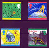 GB-England 4 Marken GB-England, Mi.-Nr. 1414-17, Naturmotiv Umwelt -