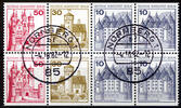Berlin 8 Werte, 10 Pf bis 50 Pf Berlin, Mi-Nr. H-Bl. 18, Burgen und Schlösser -