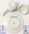 Ungarn 1935 - 1938 Herend Suppentasse, Kakaotasse, Schildkröttasse/Modell Apponyi/handpainted 1-2
