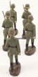 Deutsches Reich O.J. Spielzeug / 5 Soldaten marschierend / Elastolin 3