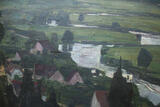 Bad Niedernau / Rottenburg am Neckar O.J. Ölbild / Prof. K. Schickhardt / Neckar bei Niedernau / Öl auf Leinwand 2-3