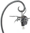 Frankreich O.J. Lampe / Tischlampe / Jugendstil / Glas signiert: Verre d art de France 2