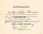 Deutsches Reich / Dresden / Tharandt 1904 / 1914 / 1916 / 1919 Lehr = Vertrag / 1 Zeugnis / 2 Entlassungsscheine / 1 Urlaubs - Schein /... 2-3
