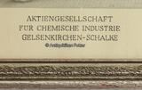 Gelsenkirchen - Schalke O.J. Großes gerahmtes Foto / Aktiengesellschaft für Chemische Industrie 2-3