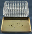 Birmingham / England 1847 Etui / Dose / Kasten / Wappen / Kristall - 925er Sterling Silber 2-3