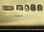 Birmingham / England 1847 Etui / Dose / Kasten / Wappen / Kristall - 925er Sterling Silber 2-3