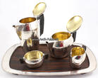 Köln Um 1930 Art Deco / Fünfteiliges Kaffee-und Teeservice in Silber von Fritz Zehgruber 2