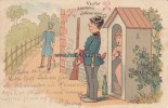 Deutsches Reich Werbekarte/Ansichtskarte/Kaufet Ackermann's Schlüssel-Garne./mit Vignette: ... -