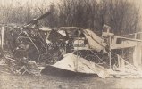 Deutsches Reich Fotokarte/Zerstörtes Flugzeug -