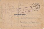 Deutsches Reich/Polen/Warschau Künstlerkarte Artuhr Thiele mit Feldpoststempel Zegrze 25.1.18. und Stempel ... -