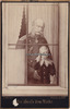 Hamburg Kabinettfoto / Ein Gruß dem Volke. / Wilhelm der I. mit Enkel. -