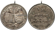 Württemberg/Hohenzollern Verdienstmedaille/Für treue Dienste/Landesverband der Württ.-Hohenz.Garden u.. -
