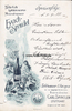 Eyach / Börstingen / Starzach / Stuttgart Speisekarte / Menükarte / Litho / Eyach-Sprudel / Carl Spingler / Tafelwasser... -