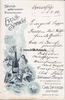 Eyach / Börstingen / Starzach / Stuttgart Speisekarte / Menükarte / Litho / Eyach-Sprudel / Carl Spingler / Tafelwasser... -