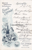 Eyach / Börstingen / Starzach / Stuttgart Speisekarte / Menükarte / Litho / Eyach-Sprudel / Carl Spingler / Tafelwasser... -