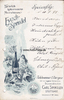 Eyach / Börstingen / Starzach / Stuttgart Speisekarte / Menükarte / Litho / Eyach-Sprudel / Carl Spingler / Tafelwasser... -