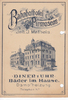 Pirmasens Speisekarte / Menükarte / Litho / Bahnhofhotel Pirmasens / Inh. J. Matheis. -