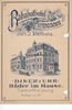 Pirmasens Speisekarte / Menükarte / Litho / Bahnhofhotel Pirmasens / Inh. J. Matheis. -