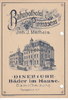 Pirmasens Speisekarte / Menükarte / Litho / Bahnhofhotel Pirmasens / Inh. J. Matheis. -