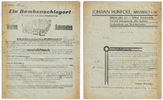 Arnsberg 2-seitiges Werbeblatt / Johann Hunecke / Waren Automaten / Ein Bombenschlager! -