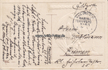Deutsches Reich Ansichtskarte / Feldpost / Prägekarte / mit Stempel: Marine Schiffspost No 83 -