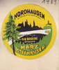 Nordhausen Reklamemarke / Siegelmarke / Verschlussmarke / Nordhausen / Die Brücke ... -