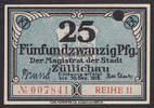 Züllichau / Brandenburg 25 Pfg. Stadt -