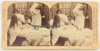 New York Stereoskopie / Foto / Strohmeyer & Wyman / Underwood & Underwood / Kissengefecht -