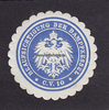 Preussen Siegelmarke / Verschlussmarke / Beaufsichtigung der Dampfkessel / C.V. 10 -