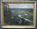 Bad Niedernau / Rottenburg am Neckar Ölbild / Prof. K. Schickhardt / Neckar bei Niedernau / Öl auf Leinwand -