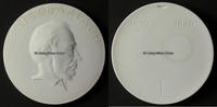Berlin Porzellan Medaille / Plakette / Ernst Barlach 1870 - 1938 / KPM / S. Schütz -