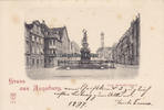 Augsburg Ansichtskarte / Postkarte / Gruss aus Augsburg. / Obere Maximilianstrasse. -