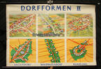 Bundesrepublik Deutschland Schulwandkarte / Schul Lehrtafel / Rollbild Karte / Erdkunde / Dorfformen II -