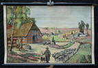 Bundesrepublik Deutschland / Lüneburger Heide Schulwandkarte / Schul Lehrtafel / Rollbild Karte / Erdkunde / In der Lüneburger -