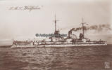 Deutsches Reich Ansichtskarte / Postkarte / S. M. S. Westfalen -