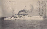 Deutsches Reich Ansichtskarte / Postkarte / S. M. S. Blücher. / Deutschlands grösster... -